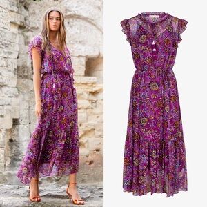 Vanessa Bruno Purple Multicolor Dress Size 34 US 2